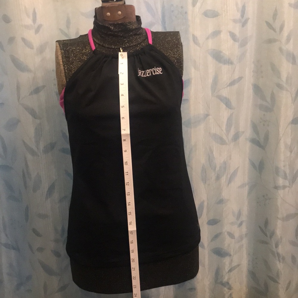 Jazzercise Athletic Top With Built-In Shelf Bra - image 5